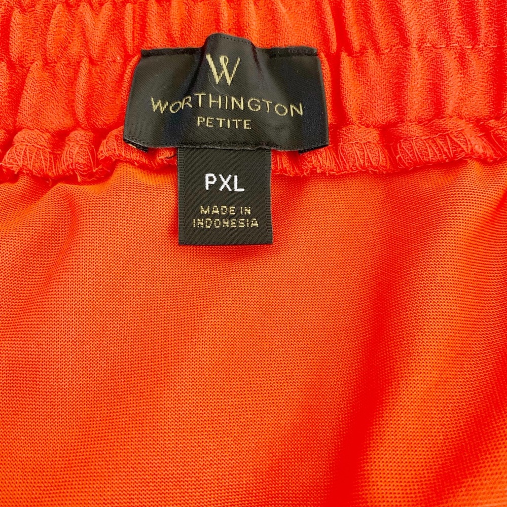 Worthington Orange Maxi Skirt PXL - Picture 4 of 5